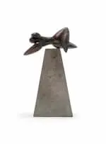 Anton Smit, Penny Speed, from the Ladies of the Lakes series, 1994, painted GRP, on a cement base