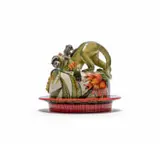 Ardmore Ceramic Studio, Monkey butter dish, 2020, painted and glazed ceramic