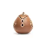 Mpho Mokgatlhe, Untitled Isibani II, painted and incised unglazed ceramic