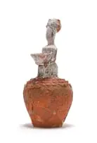 Clive Sithole, Usengagwazi (He's Still Smart), painted stoneware