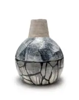 Oh God, I Wish I Could Build a Dam on These Rocks by Louise Gelderblom, 2023, hand-built and glazed terracotta earthenware, offered Jul 2026