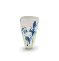 Echoes of Stillness by John Shirley, slip-cast bone china with resist techniques and soluble metallic salts, offered Jul 2026