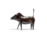 Laurence Anthony Chait, Warthog, 1996, bronze with a dark brown patina