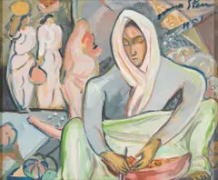 Irma Stern, Melon Seller, 1951, gouache on paper