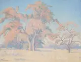 Jacobus Hendrik Pierneef, Bushveld Landscape with Autumn Leaves