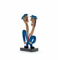 Norman Catherine, 18/015, painted wood on wooden base