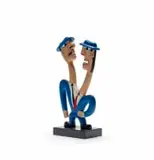Norman Catherine, 18/015, painted wood on wooden base