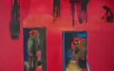 Robert Hodgins, Apertures, oil on canvas