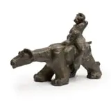 Martin Qgibinsizi Tose, Man on Beast, bronze with a black patina