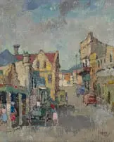 Gregoire Boonzaier, District Six, Kaapstad, 1970, oil on canvas
