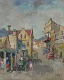 Gregoire Boonzaier, District Six, Kaapstad, 1970, oil on canvas