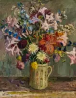 Gregoire Boonzaier, Still Life in a Jug, 1938, oil on canvas