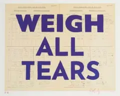 Weigh All Tears by William Kentridge, 2020, digital print on paper, sold Jul 2026
