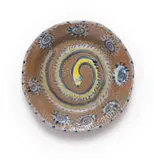 Hylton Nel, Plate with snake and sun motifs, painted and glazed ceramic