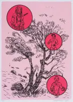 Conrad Botes, Untitled (Tree of Knowledge), 2004, screenprint on paper