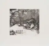 Diane Victor, I See You, etching and aquatint on paper