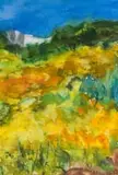 Alice Elahi, Abstract Landscape, watercolour on paper