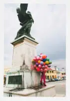 Athi-Patra Ruga, The Intervention on the Anglo-Boer Monument by FWWOA (Future White Women of Azania), 2017, digital colour print