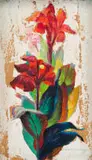 Vladimir Tretchikoff, Cannas, 1960, oil on paper laid down on board