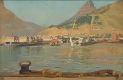 Ruth Prowse, Cape Town Harbour, oil on canvas