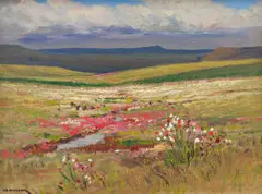 Willem Hermanus Coetzer, Kosmos naby Vrede (Cosmos near Vrede), 1948, oil on board