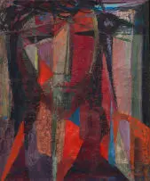 Head of Christ by Maud Sumner, oil on canvas, sold Jun 2026