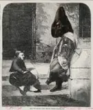 William Kentridge, Spahi and Zouave - From Fenton's Crimean Photographs, 2009, ink and conté on found paper