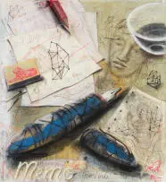 Deborah Bell, Memo, 2006, ink wash, watercolour, pencil and pastel on paper