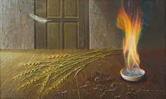 Vladimir Tretchikoff, Daily Needs, oil on canvas