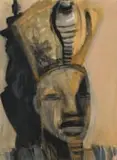 Deborah Bell, Study for Unearthed, 2001, mixed media with gouache on paper