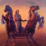 Sarah Ballam, Boudica, oil on canvas