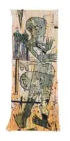 Blessing Ngobeni, For Those with PWMAAAJ, 2017, mixed media on unstretched canvas