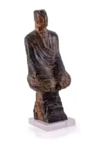Deborah Bell, Meditation: Cloud on a Mountain, bronze with a dark brown patina, on a resin base