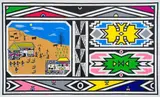 Esther Mahlangu, Double Pattern Homestead, 2015, acrylic on canvas