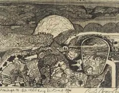 Robert Brooks, Homage to the Albany District, etching on paper