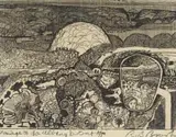 Robert Brooks, Homage to the Albany District, etching on paper