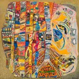 Robert Brooks, Mining in Cross Section, mixed media on board