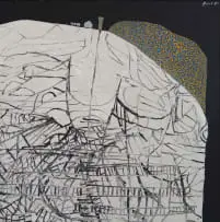 Robert Brooks, Mine, oil on board