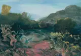 Hilary Graham, Riverbed near Tarkastad, with Planos and the Heron, 2003, oil on canvas