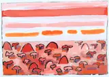 Brian Bradshaw, SA-ZA, gouache on paper
