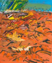 Brian Bradshaw, Kalahari II, oil on canvas