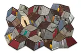 Vusi Khumalo, Shacks, 2008, mixed media on board