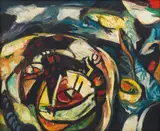 Michael Hallier, How High Is the Moon, oil on canvas
