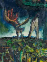 Nigel Mullins, Hill, 2006, oil on paper