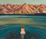 Michael Hallier, Richtersveld Bather, 1998, oil on canvas