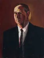 Robert Brooks, Portrait of the Artist's Father, oil on board