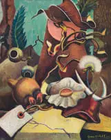Joan Wright, Still Life Composition, 1953, oil on canvas