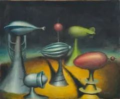 Space Compound by Walter Meyer, 1991, oil on canvas, offered Jun 2026