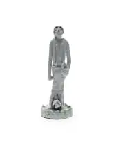 David and Goliath by Nico Masemola, 2015, painted and glazed ceramic, sold Jun 2026