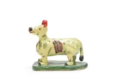 Jacobus Frans, Dog, 2025, painted and glazed ceramic